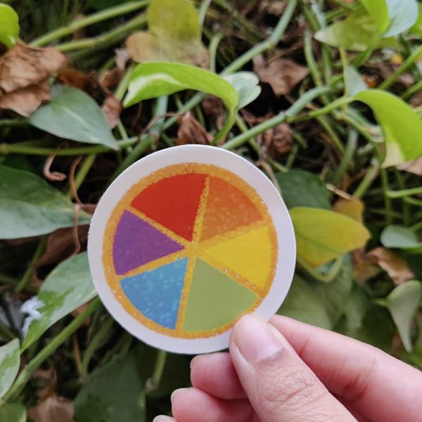 Rainbow Pizza sticker